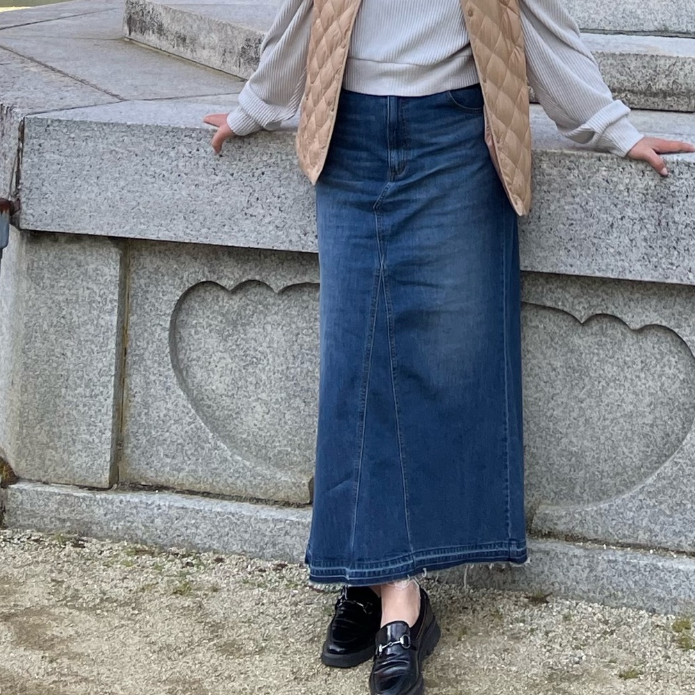 Maxi denim shirt - Picture 2 of 12